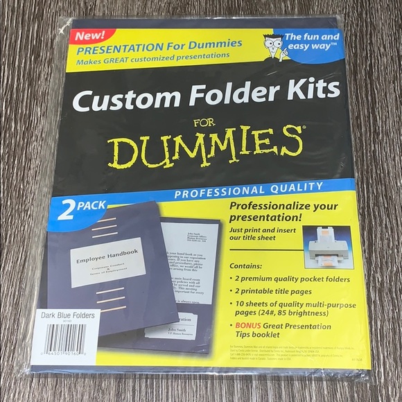 Custom folder kits for dummies - Picture 1 of 3